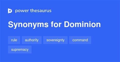 dominion synonyms